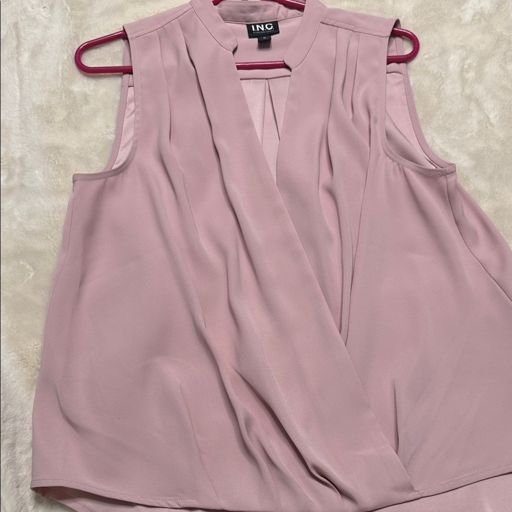 INC International Concepts Women's Blush Sleeveless Blouse